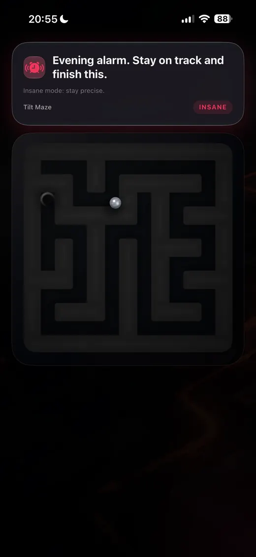 Live challenge screen